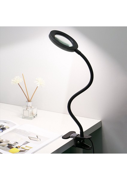 2 Adet LED Büyüteç Masa Lambası 8x Büyütme 3 Renk Modu Ayarlanabilir Döner Kol Işıklı Kelepçe (Yurt Dışından) fiyatları