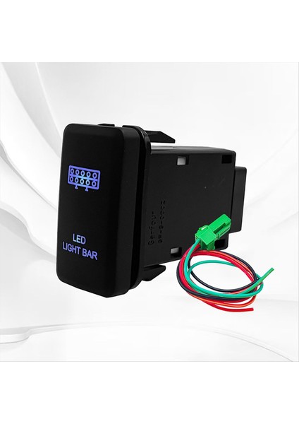 Araba Basmalı Düğme Mavi LED Toyota Tacoma Fj Landcruiser 4runner Highlander Hilux Prado LED Kapalı Düğmesi B (Yurt Dışından) indirimleri