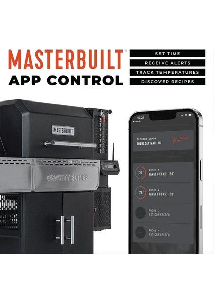 Gravity Serisi 1150 Dijital Kömürlü Smoker Mangal