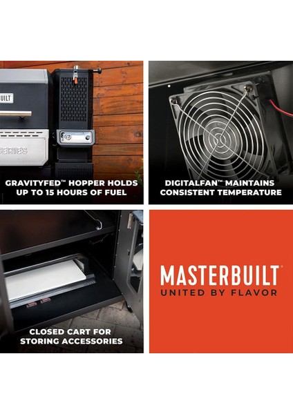 Gravity Serisi 1150 Dijital Kömürlü Smoker Mangal