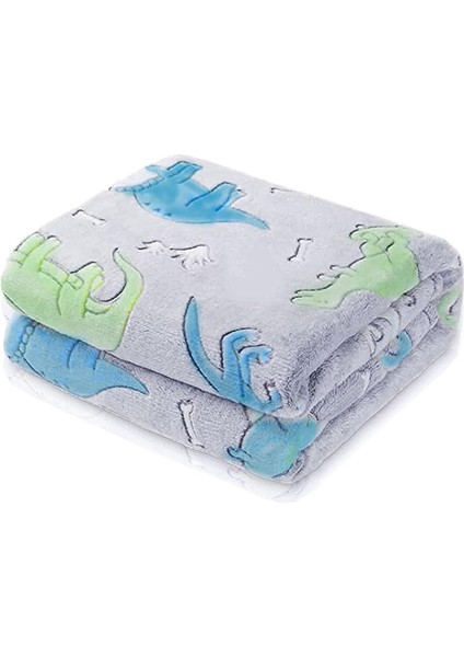 Erkek Çocuklar Için Dinozor Battaniyesi, Karanlıkta Parlayan Battaniye, , Erkek Çocuklar/çocuklar Için Dinozor Hediyeleri (A) (Yurt Dışından)