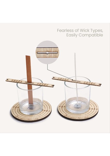 Çoğu Mum Kavanozuna ve Yeniden Doldurma Boyutlarına Uygun Mum Yapımı Için Evrensel Mum Fitili Merkezleme Aleti (Yurt Dışından) indirimleri