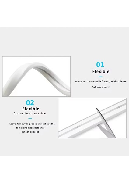 LED Neon Halat Işık 5V-USB Arayüz Rgb LED Şerit Işık Tuka Bluetooth Uygulama Su Geçirmez Esnek Şerit Lamba 5m (Yurt Dışından) indirimleri