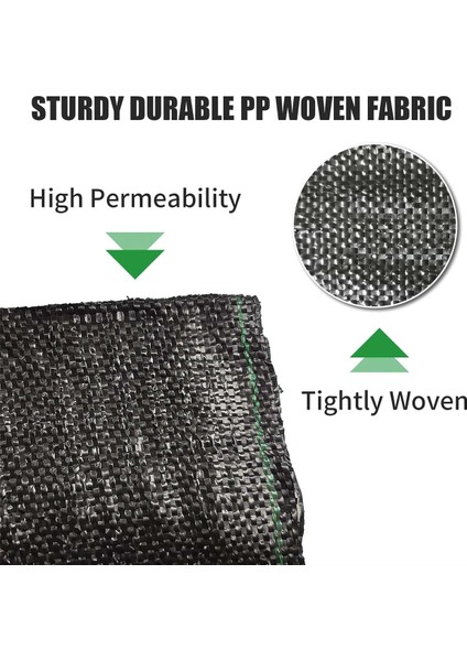 Inç Dikim Delikli Yabani Ot Bariyeri Peyzaj Kumaşı, 3,3 Ft x 11,8 Ft Yabani Ot Blok Bahçe Matı (Yurt Dışından) indirimleri