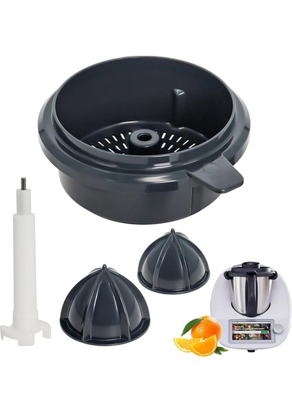 Thermomix Tm5/tm6 Meyve Suyu Sıkma Makinesi Parçası Narenciye Sıkma Seti Portakal Sıkma Aparatı + Gıda Saklama Kapaklarına Uyan Silikon Kapak (Yurt Dışından) fiyatları