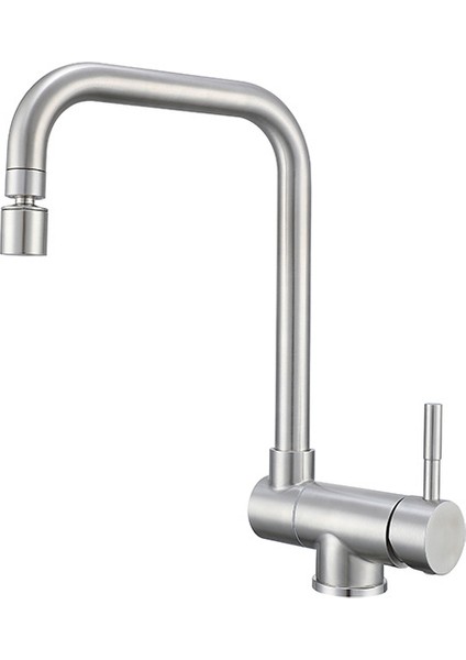 Mutfak Evye Musluğu, 304 Paslanmaz Çelik, Sıcak ve Soğuk, Döndürülebilir, Iki Su Giriş Borusu ile Birlikte Gelir (Yurt Dışından) fırsatları