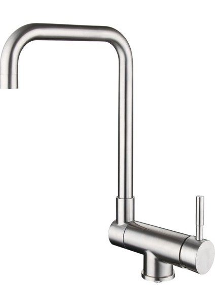 Mutfak Evye Musluğu, 304 Paslanmaz Çelik, Sıcak ve Soğuk, Döndürülebilir, Iki Su Giriş Borusu ile Birlikte Gelir (Yurt Dışından)