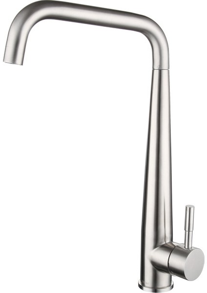 Mutfak Evye Musluğu, 304 Paslanmaz Çelik, Sıcak ve Soğuk, Döndürülebilir, Iki Su Giriş Borusu ile Birlikte Gelir (Yurt Dışından)