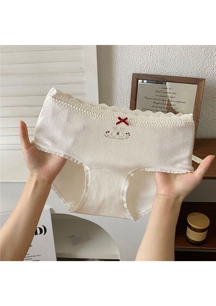 Kadınlar Için Tatlı Çiçek Desenli Külot, Sevimli Çizgi Film Desenli, Kızlara Özgü Tarzda Iç Çamaşırı (3 Parçalı Karışık Renkli Set) (Yurt Dışından) fiyatları