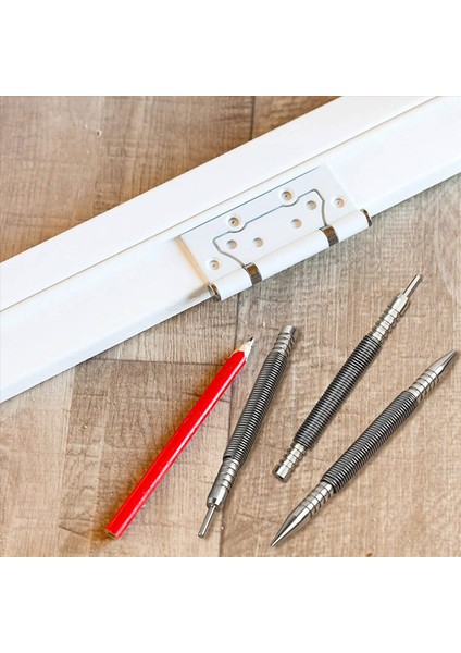 6 Pcs Tırnak Seti ve Menteşe Pim Aracı Merkezi Punch Yay Yüklü Tırnak Kapısı 1/32 Inç 1/16 Inç Çift Kafa 1/8 Inç (Yurt Dışından) modelleri