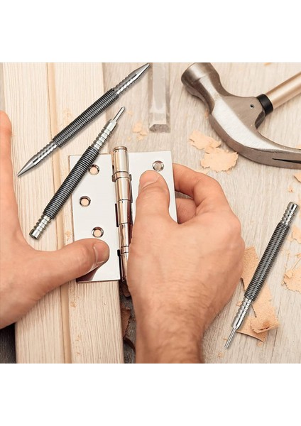 6 Pcs Tırnak Seti ve Menteşe Pim Aracı Merkezi Punch Yay Yüklü Tırnak Kapısı 1/32 Inç 1/16 Inç Çift Kafa 1/8 Inç (Yurt Dışından) fırsatları