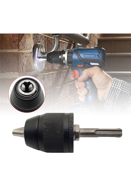 2-13MM Anahtarsız 3-Çene 1/20-20-20NF Drill Chuck Hızlı Değişiklik Adaptörü Sds-Plus Shanks 1/4inch Hex Square Fit Rotarys Hammer (Yurt Dışından) indirimleri
