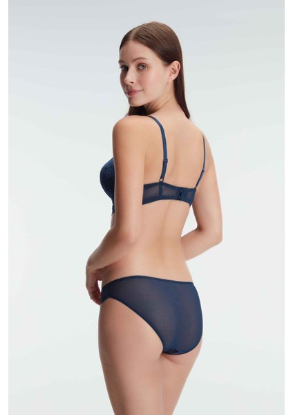 Kadifebalenli Destekli Dolgulu Dantelli Büstiyer Sütyen ve Slip Takım modelleri