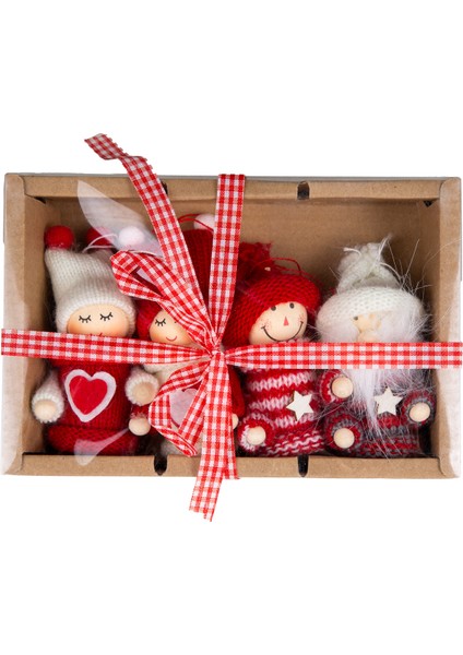 Yılbaşı Süsü, Figürler, Kutuda - 4'lü Paket