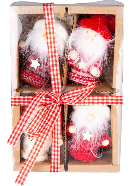 Yılbaşı Süsü, Cüceler, Kutuda - 4 'lü Paket