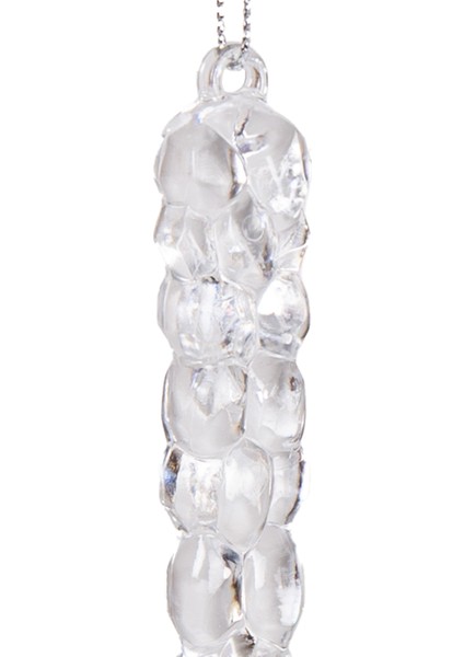 Yılbaşı Süsü, Buz Sarkıt, Şeffaf - Asmalı, 4'lü Paket, 2X17 cm fiyatları