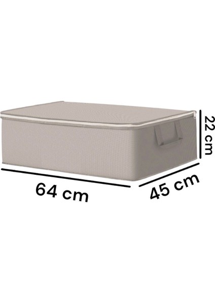 8 Adet Çekyat Baza Tipi Yastık Kıyafet Saklama Hurcu - Baza Altı Düzenleyici Hurç Gri 64X45X22 cm fiyatları