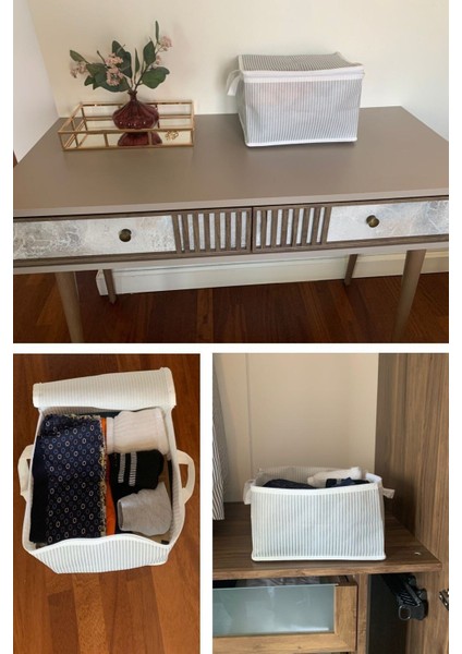 3 Adet Çorap Havlu Iç Çamaşırı Sütyen Düzenleyici Mini Hurç 30X20X18 cm fiyatları