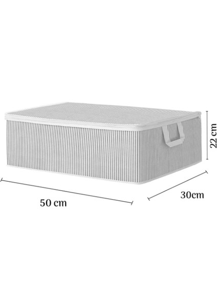 4'lü Çekyat Baza Tipi Yastık Kıyafet Saklama Hurcu - Baza Altı Düzenleyici Hurç 50 x 30 x 22 cm fırsatları