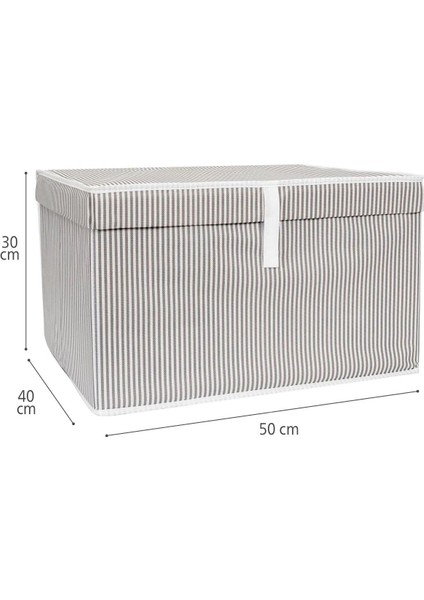 4 Adet Kapaklı Kutu Hurç 50X40X30 cm Large fırsatları