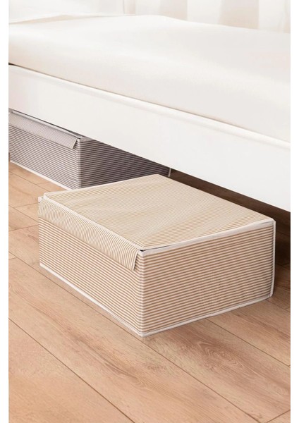 3'lü Kapaklı Kutu Hurç, Katlanabilir Baza Altı ve Çekyat Hurcu 50X40X19 cm modelleri