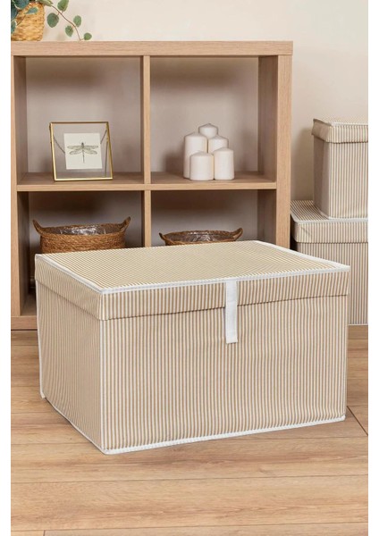 4 Adet Kapaklı Kutu Hurç 50X40X30 cm Large fiyatları