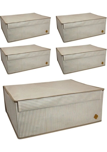 5 Adet Bazaaltı Kutu Hurç Giysi Yastık Hurcu Düzenleyici Saklama Kutusu 50X40X19 Kapaklı fiyatları