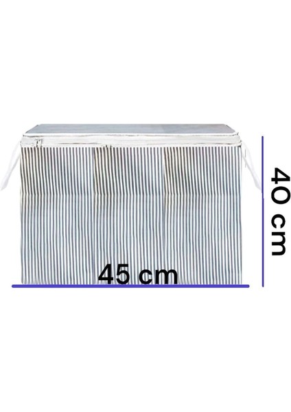 3 Adet Kazak Giysi Hurcu Baza ve Yatak Altı Uyumlu 45X40X30 cm modelleri