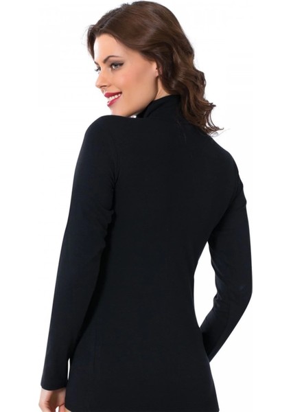 Bayan Uzun Kol Boğazlı Body Siyah fırsatları