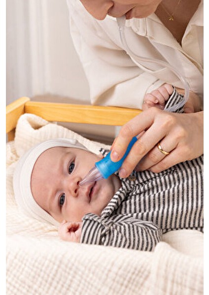 Burun Aspiratörü Bebekler İçin Yumuşak Uçlu Kolay Temizlenebilir Tasarım