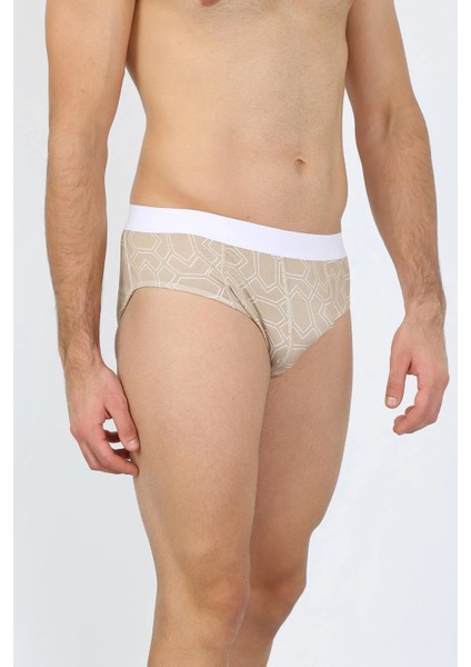 Erkek Pamuk 3lü Desenli Likralı Slip modelleri