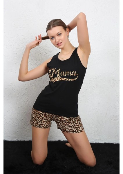 Kadın Ip Askılı Şortlu Takım Siyah fiyatları