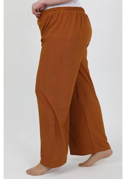 Kadın Büyük Beden Bürümcük Pantolon Kremit fiyatları