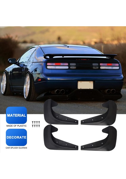 Evrensel Çamurlu Çamur Flaps Flep Splash Gardiyanlar Çamurluklar Araba Otomatik Van Suv Kamyonları Sedan Tekerlek Çamurluk Ön Arka (Yurt Dışından) fırsatları