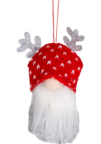 Yılbaşı Süsü, Cüce Figür, Örgü Şapkalı, Karışık Renkli - Sakallı, Kut fırsatları