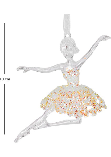 Yılbaşı Süsü, Balerin, Şeffaf-Gold - Asmalı, Akrilik Cam, Payetli Ete modelleri