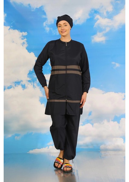 Kadın Tam Tesettür Mayo Lacivert indirimleri