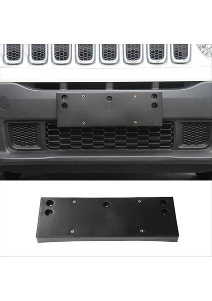 Jeep Renegade 2016-2021 Için Ön Plaka Tutucu Plaka Plakası Braket Aksesuarları Siyah (Yurt Dışından) fırsatları