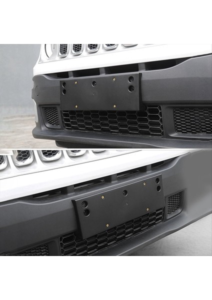 Jeep Renegade 2016-2021 Için Ön Plaka Tutucu Plaka Plakası Braket Aksesuarları Siyah (Yurt Dışından) indirimleri