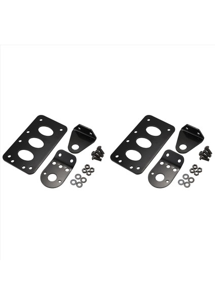 2x Evrensel Motosiklet Yan Monte Tail Işık Çerçevesi Plaka Plakası Braketi Retro Metal Motosiklet Aksesuarları (Yurt Dışından)