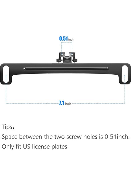 3x Evrensel Araba Arka Görünüm Kamera Plaka Plakası Braket Kit Aksesuarları Yalnızca Yedek Kamera Ters Kamera Için Tutucu (Yurt Dışından) fırsatları