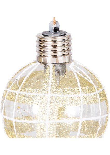 Yılbaşı Topu, Işıklı, Gold - 2'li Paket, 8 cm fiyatları