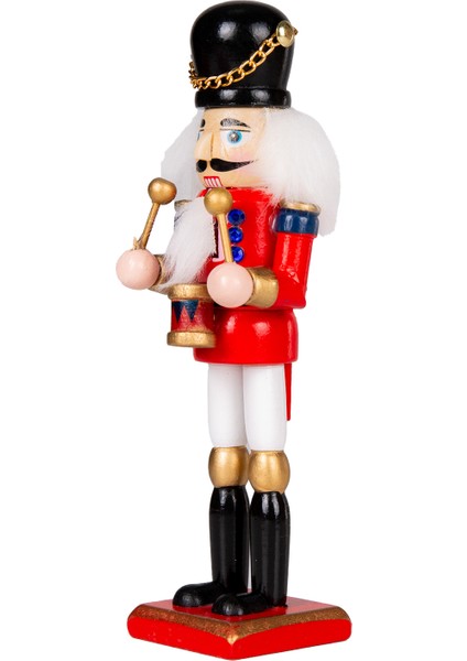 Yılbaşı Süsü, Kurşun Adam, Fındıkkıran, Kırmızı-Siyah - 4,5X18 cm modelleri