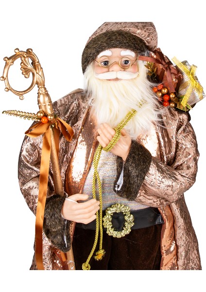 Yılbaşı Noel Baba, Asalı, Kahverengi - 42X35X90 cm fiyatları