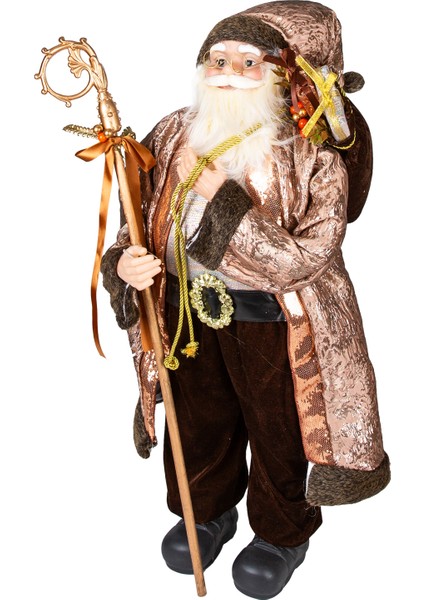 Yılbaşı Noel Baba, Asalı, Kahverengi - 42X35X90 cm modelleri