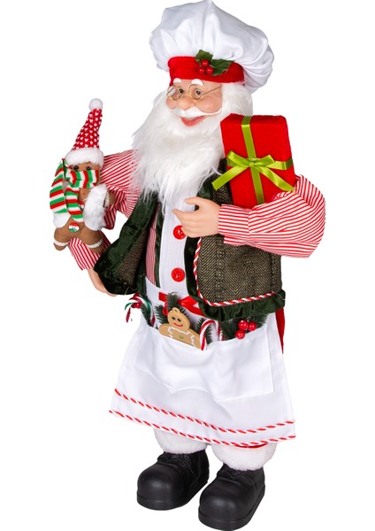Yılbaşı Noel Baba, Aşçı, Kırmızı-Beyaz - 35X60 cm modelleri