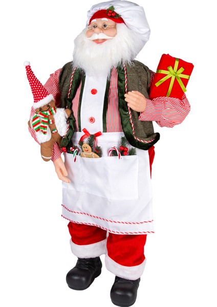 Yılbaşı Noel Baba, Aşçı, Kırmızı-Beyaz - 50X90 cm modelleri