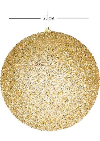 Yılbaşı Topu, Gold - 25 cm modelleri