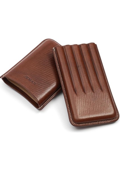 5 Puro Kapasiteli 26 Ring Deri Puro/cigarillo Kılıfı Kahve fırsatları