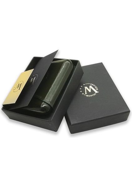 Gerçek Deri El Yapımı Toscano Puro Kılıfı Dörtlü (36 Ring) Jaen